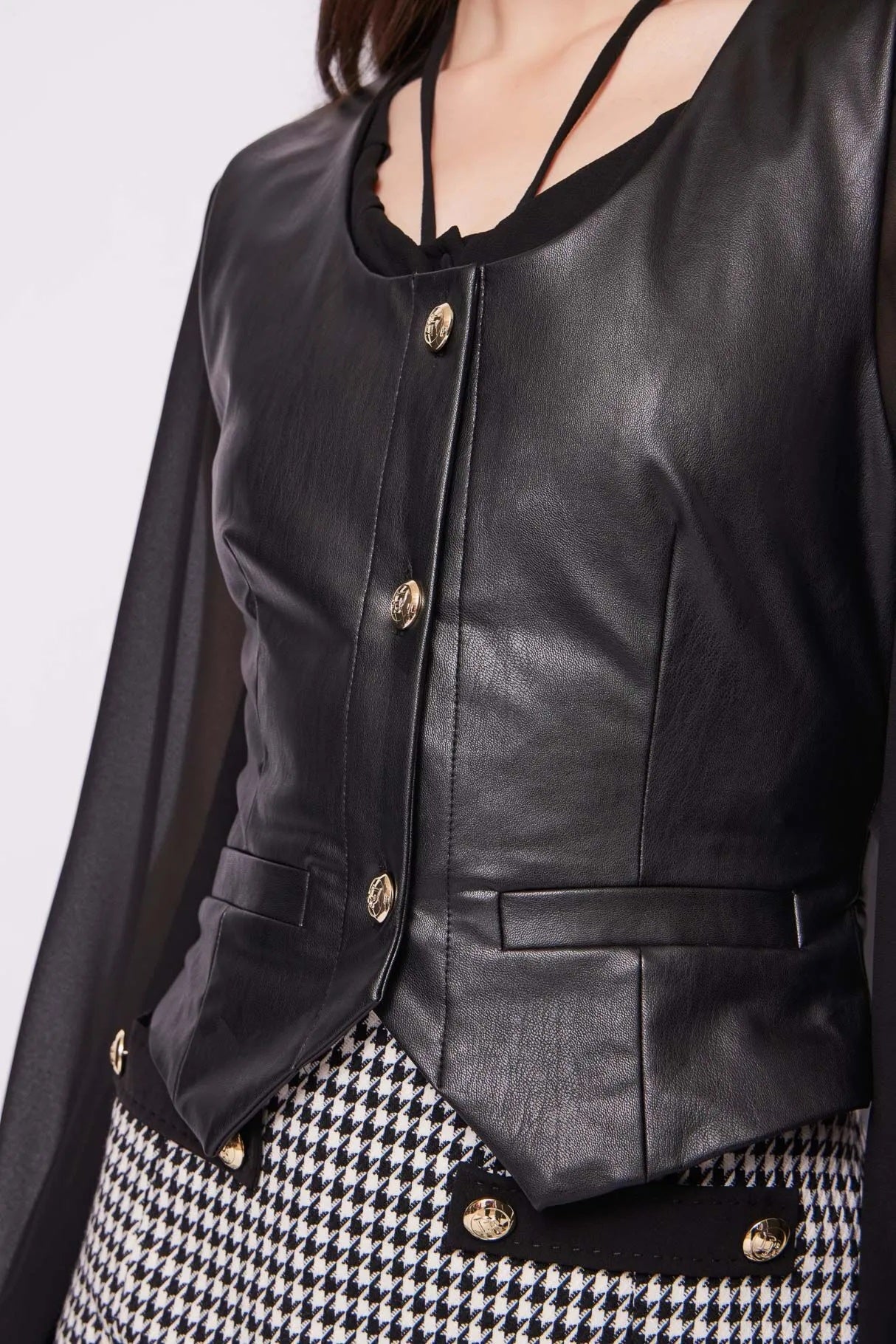 Denny Rose gilet similpelle 421DD38005