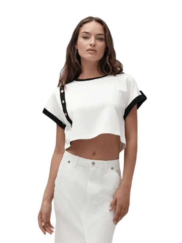 White Wise crop top WW30108