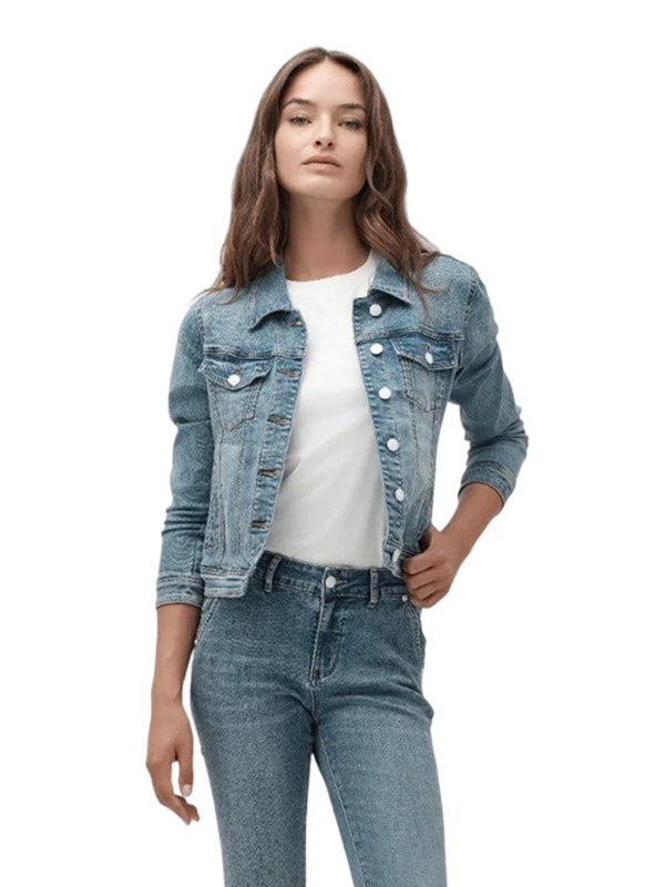 White Wise giacca in denim WW30204
