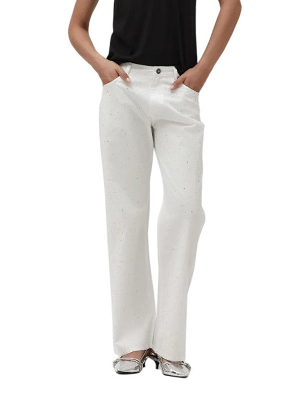 White Wise pantalone palazzo WW30286