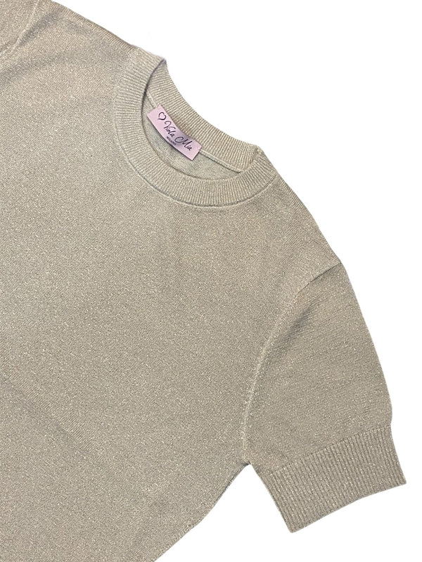 Viola Mia Milano maglia lamè 5186