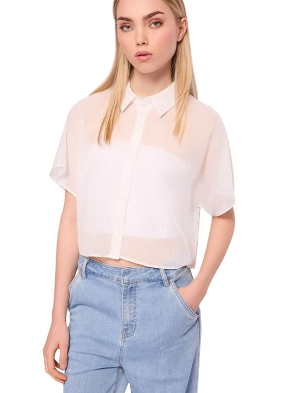 Denny Rose camicia cropped 511ND45023