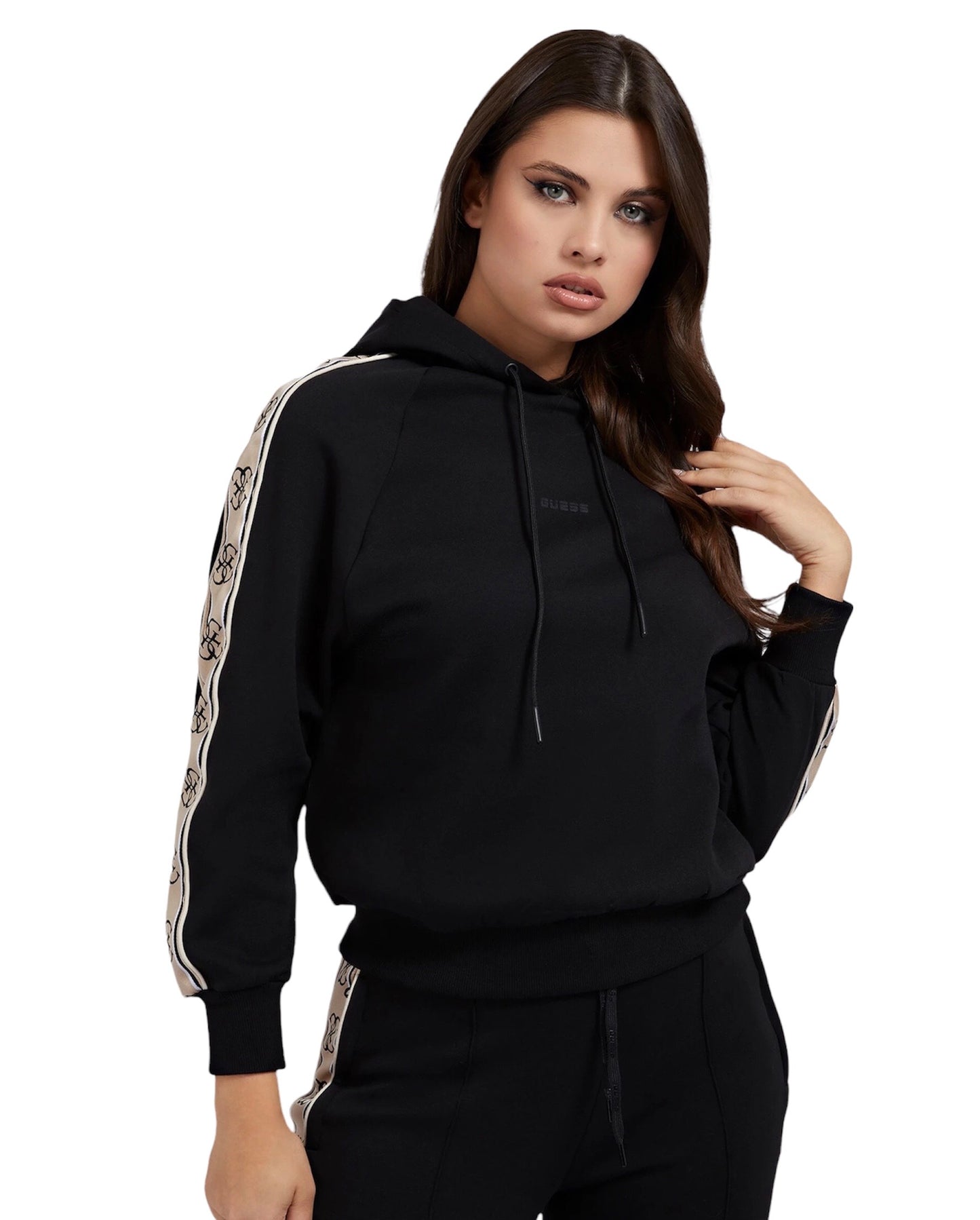 Guess felpa con banda logata 4g V2RQ03KA3P1